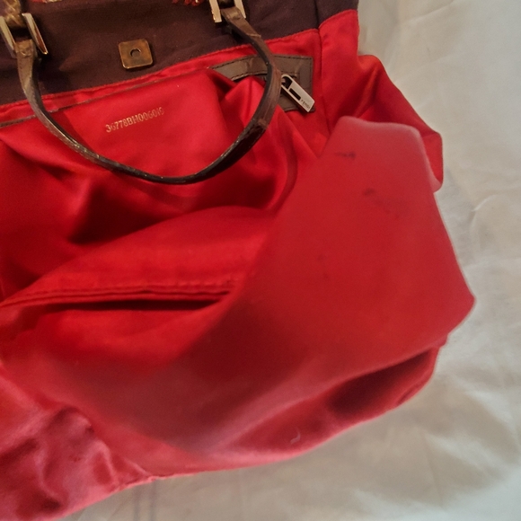 Rare Vintage Fendi One of a Kind Brown Beaded Embroidered Bird Canvas Bag Tote. - Picture 7 of 16